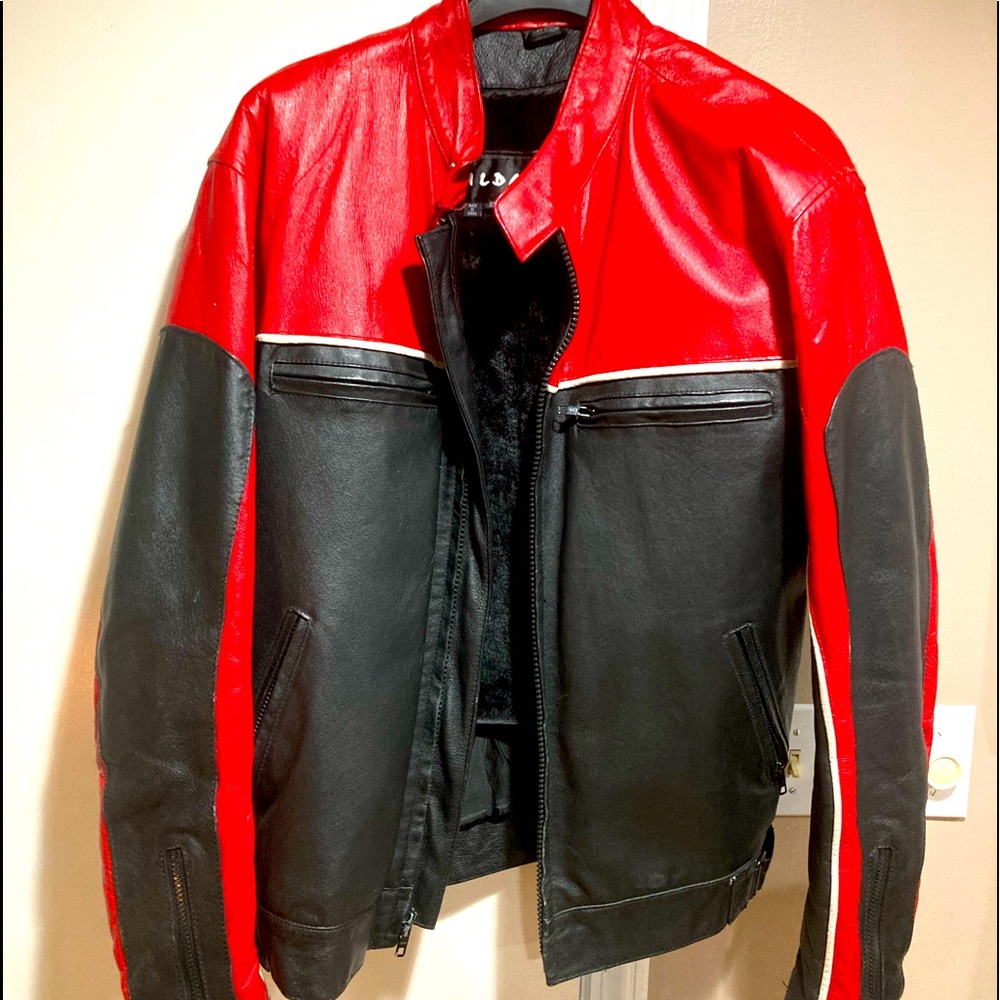Wilda Genuine Leather Motorcycle Jacket - XL